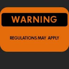 Warning Regulations May Apply