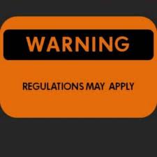 Warning Regulations May Apply